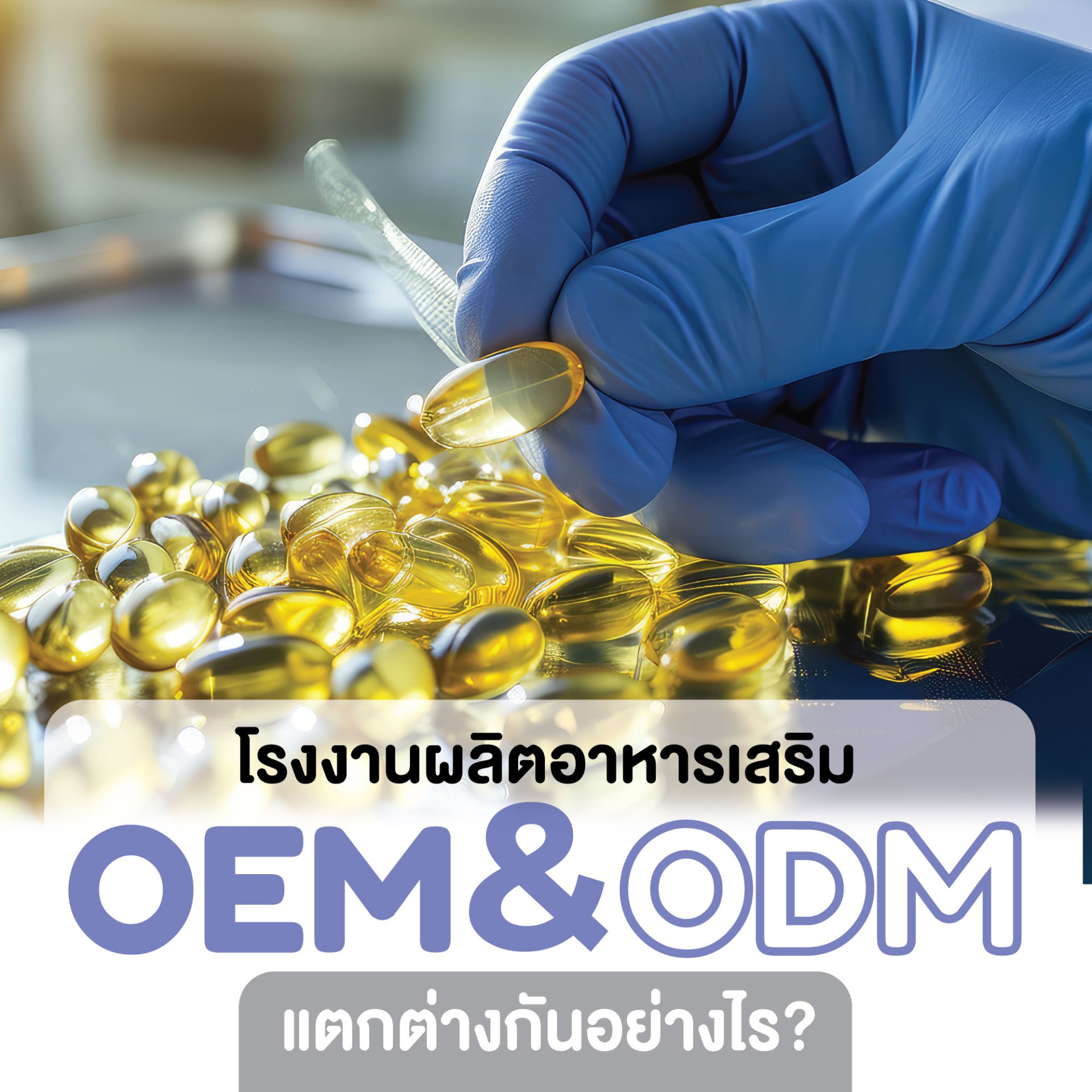 โรงงานผลิตอาหารเสริม OEM & ODM แตกต่างกันอย่างไร? โรงงานผลิตอาหารเสริม OEM & ODM แตกต่างกันอย่างไร?